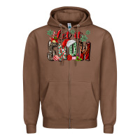 Chestnut let it snow Zipper Hoodie - MaliasSmallBusiness