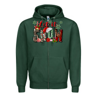 Sports Green let it snow Zipper Hoodie - MaliasSmallBusiness