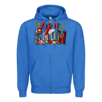 True Royal let it snow Zipper Hoodie - MaliasSmallBusiness