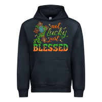 Navy Not lucky just Blessed with Cross St. Patricks day Urban Hoodie - HowdyJamesFarm