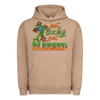 Pigment Burro Not lucky just Blessed with Cross St. Patricks day Urban Hoodie - HowdyJamesFarm