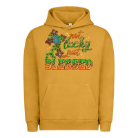 Pigment Peanut Butter Not lucky just Blessed with Cross St. Patricks day Urban Hoodie - HowdyJamesFarm