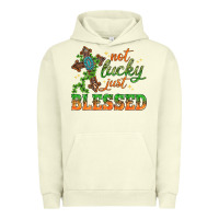 Pigment Pistachio Not lucky just Blessed with Cross St. Patricks day Urban Hoodie - HowdyJamesFarm
