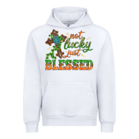 White Not lucky just Blessed with Cross St. Patricks day Urban Hoodie - HowdyJamesFarm