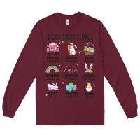 Burgundy christian easter Long Sleeve Tee - MaliasSmallBusiness