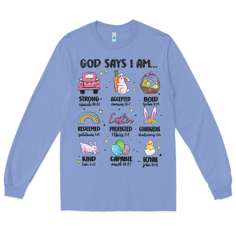 Christian Easter Long Sleeve Tee by MaliasSmallBusiness | Teevron