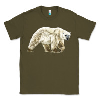 Army Green Polar Bear Classic Tee - LillyAllenDesigns