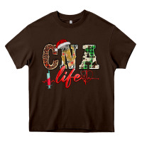 Chocolate Brown christmas certified nurse  assistant life Heavy Core Tee - BarkalooDesign
