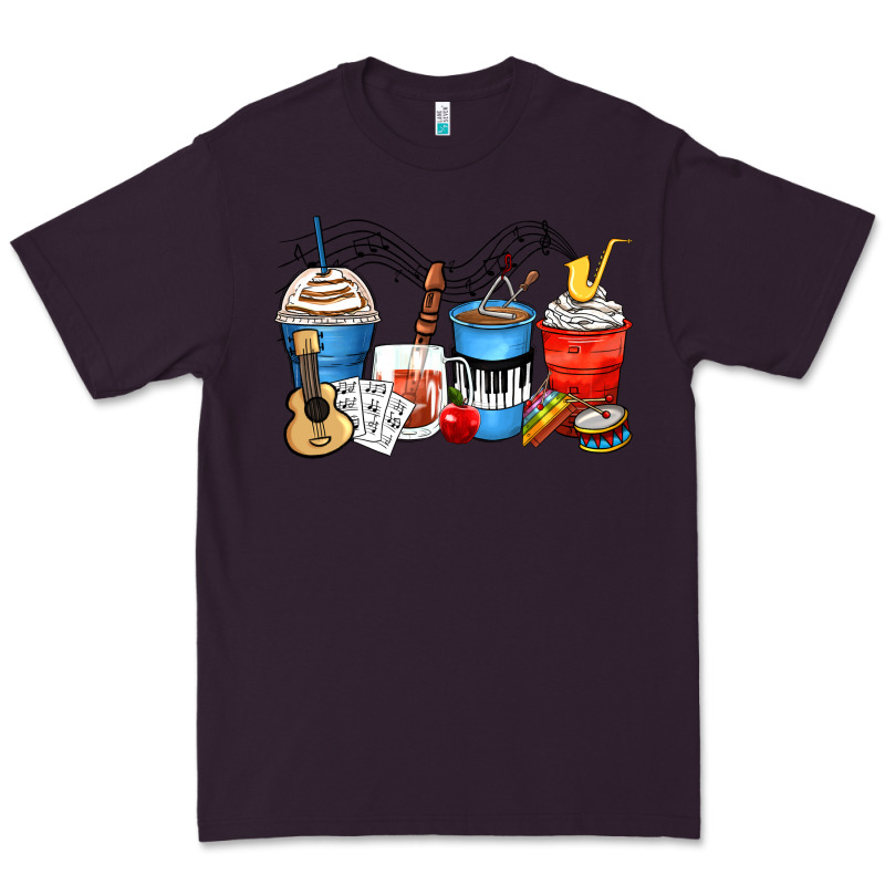 Music Teacher Coffee Cups Premium Tee by Zillion Design Studio | Teevron