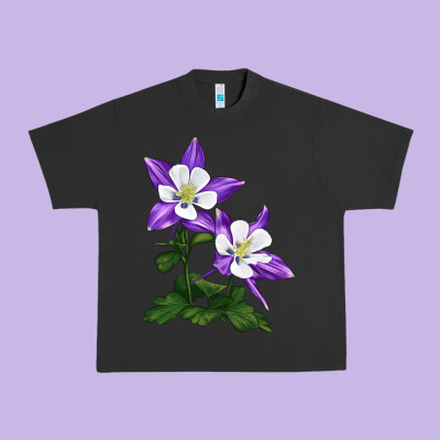 Rocky Mountain Columbine Urban Heavy Tee Designed By Lillyallendesigns