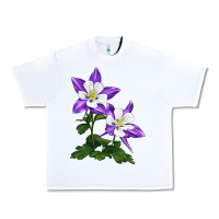 White rocky mountain columbine Urban Heavy Tee - LillyAllenDesigns
