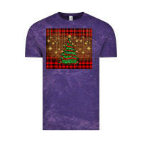 Cloud Purple Christmas trees Vintage Tee - AdoDesignShop