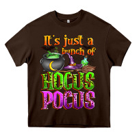 Chocolate Brown it's just a bunch of hocus pocus Heavy Core Tee - Zillion Design Studio