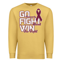 Antique Gold Go Burgundy Fifht Hard Win The Fight Premium Sweatshirt - Bettercallsaul