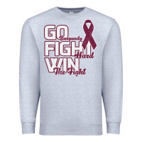 Heather Grey Go Burgundy Fifht Hard Win The Fight Premium Sweatshirt - Bettercallsaul