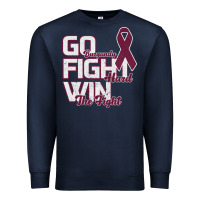 Navy Go Burgundy Fifht Hard Win The Fight Premium Sweatshirt - Bettercallsaul