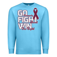 Ocean Blue Go Burgundy Fifht Hard Win The Fight Premium Sweatshirt - Bettercallsaul