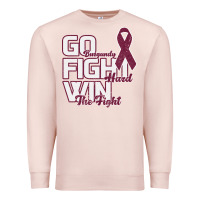 Pale Pink Go Burgundy Fifht Hard Win The Fight Premium Sweatshirt - Bettercallsaul