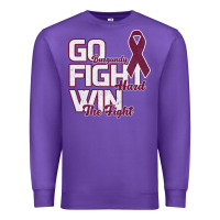 Purple Go Burgundy Fifht Hard Win The Fight Premium Sweatshirt - Bettercallsaul