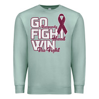 Seafoam Go Burgundy Fifht Hard Win The Fight Premium Sweatshirt - Bettercallsaul