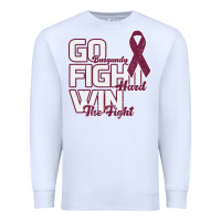 White Go Burgundy Fifht Hard Win The Fight Premium Sweatshirt - Bettercallsaul