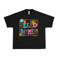 Black hello summer Urban Heavy Tee - AdoDesignShop