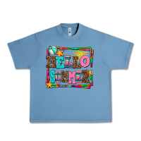 Pebble Blue hello summer Urban Heavy Tee - AdoDesignShop