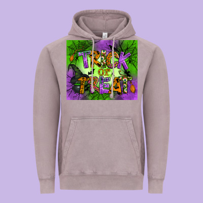 Trick Or Treat Mouse Pad Vintage Hoodie Designed By Bundleandbundleshop
