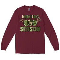 Burgundy hunting season Long Sleeve Tee - MaliasSmallBusiness