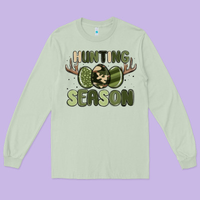 Hunting Season Long Sleeve Tee Designed By Maliassmallbusiness