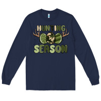 Navy hunting season Long Sleeve Tee - MaliasSmallBusiness