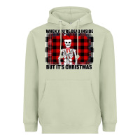Matcha When You re Dead Inside But It Christmas Skeleton Heavyweight Hoodie - Bettercallsaul