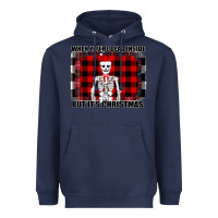 Navy When You re Dead Inside But It Christmas Skeleton Heavyweight Hoodie - Bettercallsaul