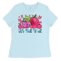 Baby Blue it s fall y all Ladies Tee - Zillion Design Studio