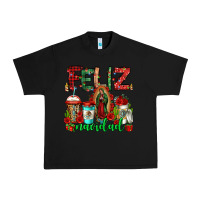 Black feliz navidad lady of Guadalupe christmas coffee Urban Heavy Tee - Jasminsmagicworld