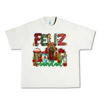 Pistachio feliz navidad lady of Guadalupe christmas coffee Urban Heavy Tee - Jasminsmagicworld