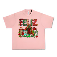 Salmon feliz navidad lady of Guadalupe christmas coffee Urban Heavy Tee - Jasminsmagicworld