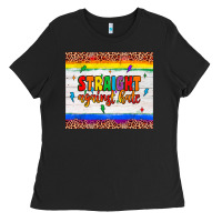 Black straight against hate tumbler Ladies Tee - JahusDesignShop