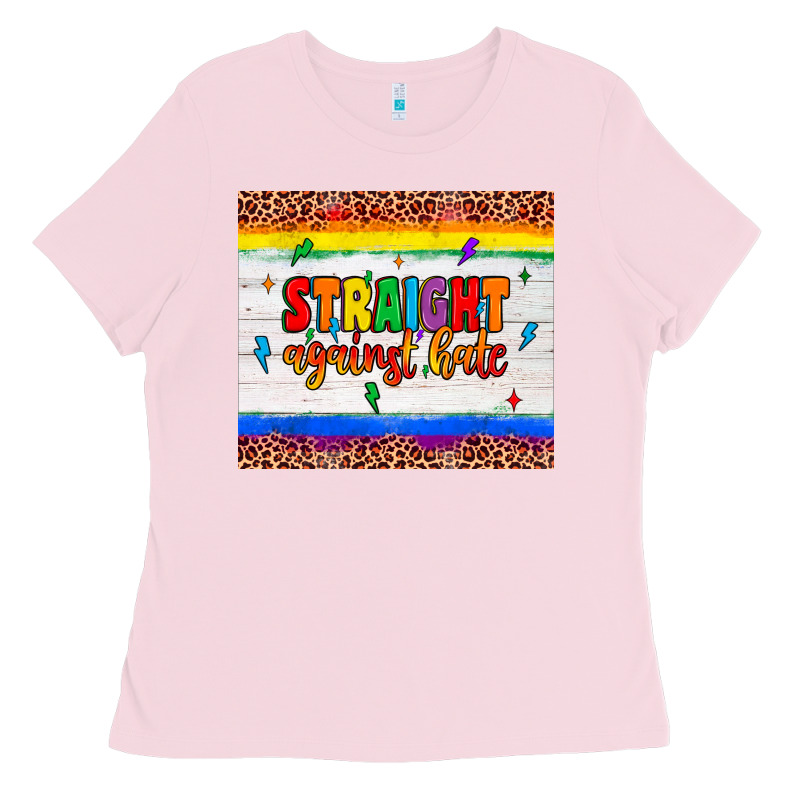 Straight Against Hate Tumbler Ladies Tee by JahusDesignShop | Teevron