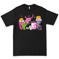 Black neon western coffee cups Premium Tee - Zillion Design Studio