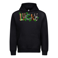 Black Lucky horseshoe St. Patrick's Day Urban Hoodie - CowGirlArtShop