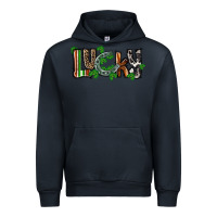 Navy Lucky horseshoe St. Patrick's Day Urban Hoodie - CowGirlArtShop