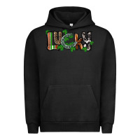 Pigment Black Lucky horseshoe St. Patrick's Day Urban Hoodie - CowGirlArtShop