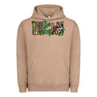 Pigment Burro Lucky horseshoe St. Patrick's Day Urban Hoodie - CowGirlArtShop