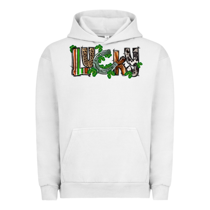 Lucky Horseshoe St. Patrick's Day Urban Hoodie by CowGirlArtShop | Teevron