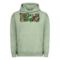 Pigment Oil Green Lucky horseshoe St. Patrick's Day Urban Hoodie - CowGirlArtShop