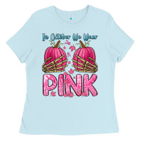 Baby Blue in october we wear pink Ladies Tee - Zillion Design Studio