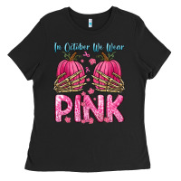 Black in october we wear pink Ladies Tee - Zillion Design Studio