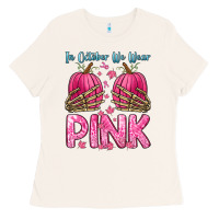 Bone in october we wear pink Ladies Tee - Zillion Design Studio
