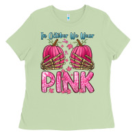 Matcha in october we wear pink Ladies Tee - Zillion Design Studio